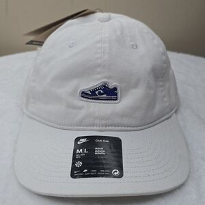 NWT Nike Unisex Dunk Patch Club Adjustable Hat - White